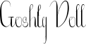 Goshty Doll Font