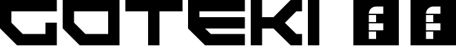 Goteki 45 Font