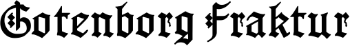 Gotenborg Fraktur Font