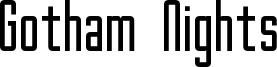 Gotham Nights Font