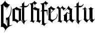 Gothferatu Font