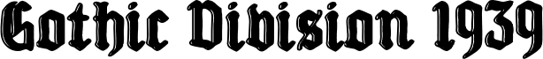 Gothic Division 1939 Font