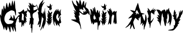 Gothic Pain Army Font