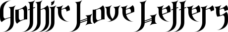 Gothic Love Letters Font