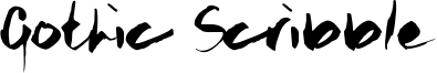 Gothic Scribble Font