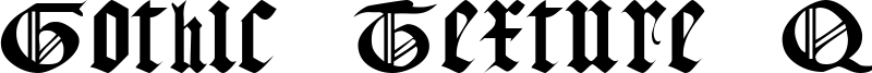 Gothic Texture Quadrata Font
