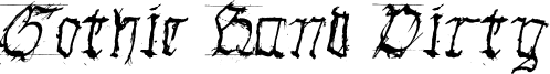 Gothic Hand Dirty Font
