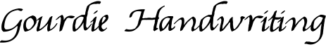 Gourdie Handwriting Font