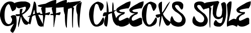 Graffiti Cheecks Style Font