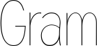 Gram Font