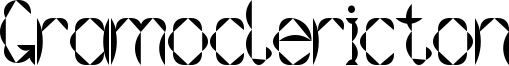 Gramoclericton Font