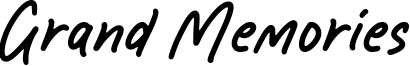 Grand Memories Font