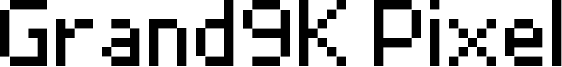 Grand9K Pixel Font