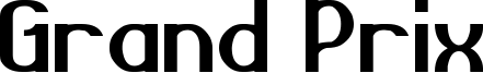 Grand Prix Font