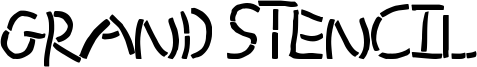 Grand Stencil Font