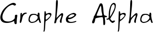 Graphe Alpha Font