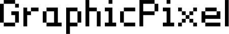 GraphicPixel Font