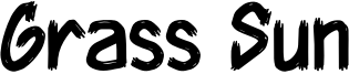 Grass Sun Font
