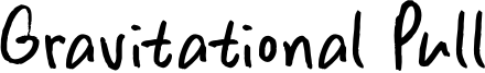 Gravitational Pull Font