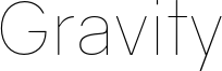 Gravity Font