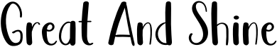 Great And Shine Font