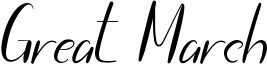 Great March Font