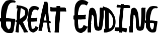 Great Ending Font