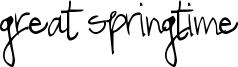 Great Springtime Font