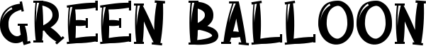 Green Balloon Font