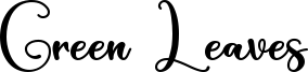 Green Leaves Font