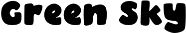 Green Sky Font