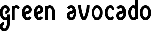 Green Avocado Font