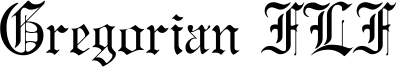 Gregorian FLF Font