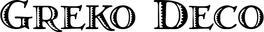 Greko Deco Font