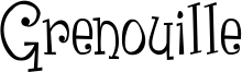 Grenouille Font