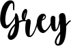 Grey Font