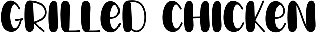 Grilled Chicken Font