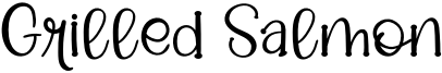 Grilled Salmon Font