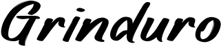 Grinduro Font