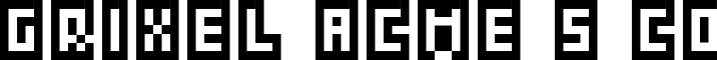 Grixel Acme 5 CompCapsO Font