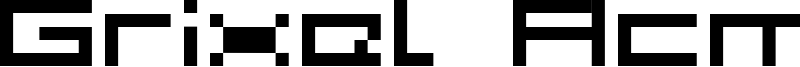 Grixel Acme 5 Wide Font