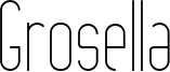 Grosella Font