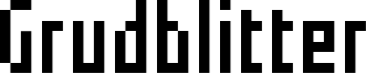 Grudblitter Font