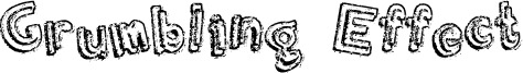 Grumbling Effect Font