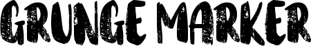 Grunge Marker Font
