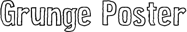 Grunge Poster Font