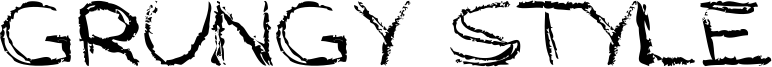 Grungy Style Font