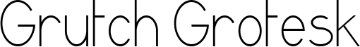 Grutch Grotesk Font
