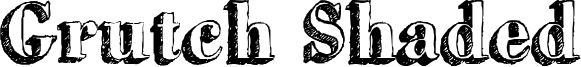 Grutch Shaded Font