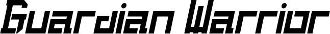 Guardian Warrior Italic.otf